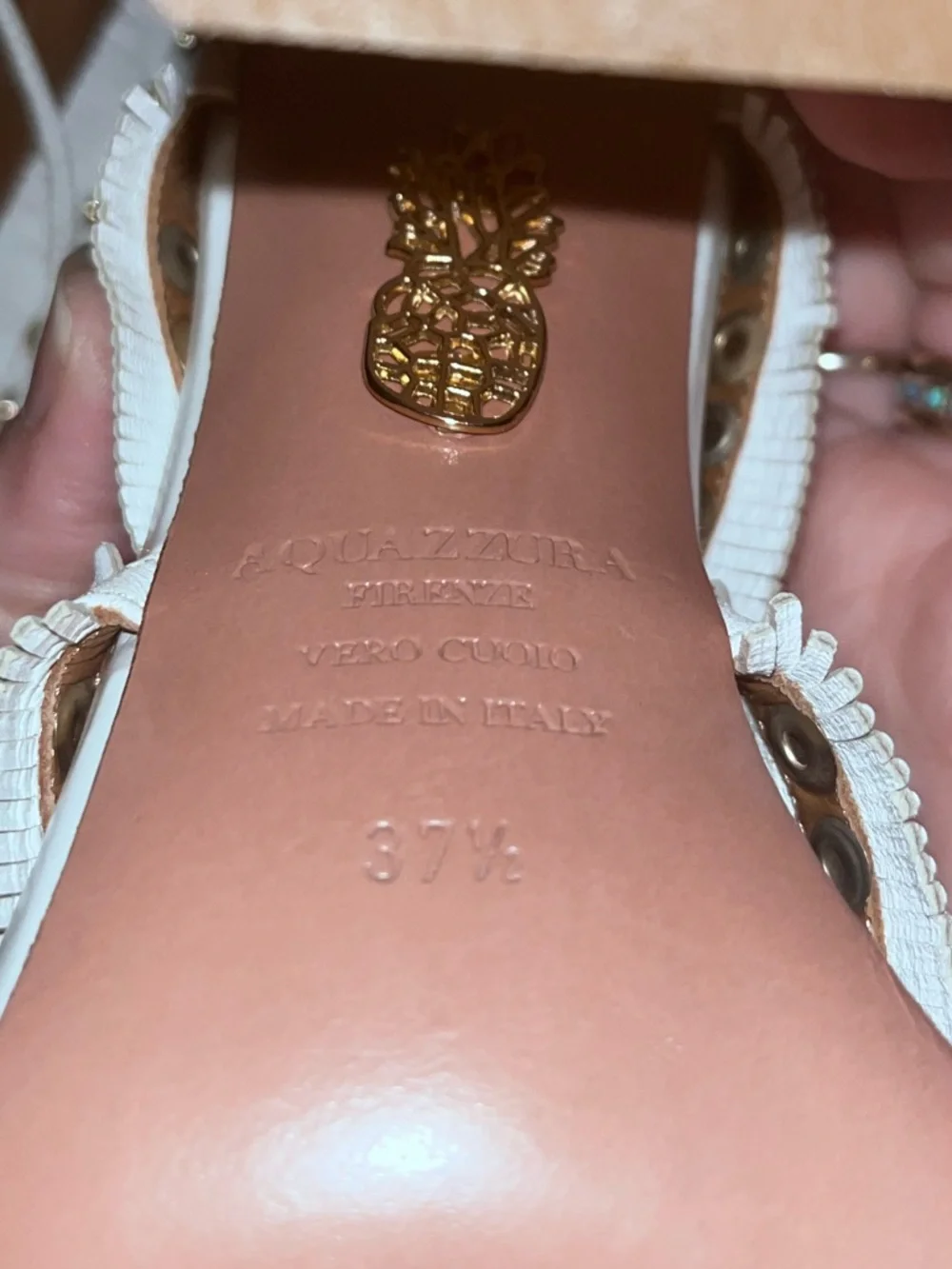 Aquazzura white lace